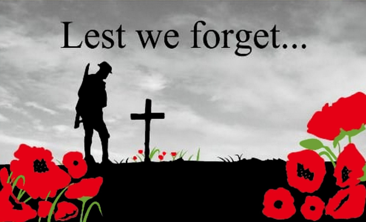 Lest we forget — a remembrance illustration